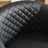 Louis Faux Leather Tufted Club Chair - Black Accent Chair | Decorative Accent Chairs | Kinwell Furniture | Modern Club Chairs | Barrel Club Chair | Nailhead Trim Chair | Contemporary Faux Leather Chair | Elegant Black Chair